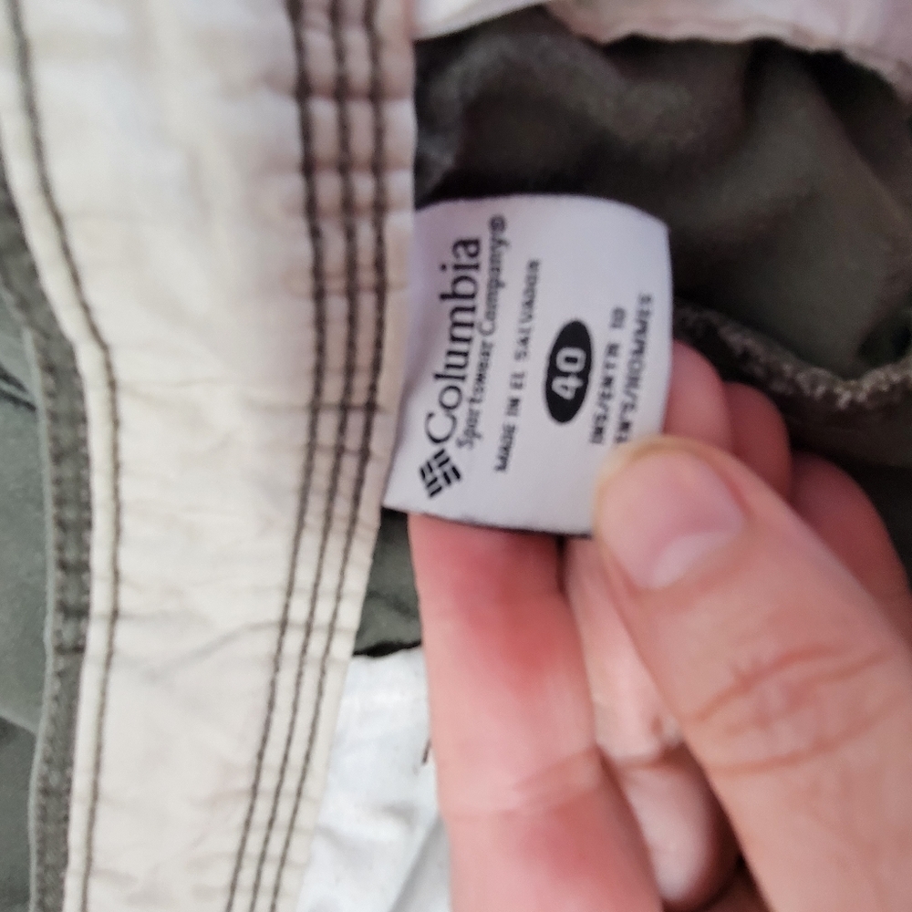 Mens Columbia Cargo Shorts Gray Size 40 - Picture 7 of 9